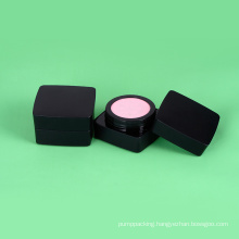 New Design Black Square 20g Customized Rotating Sifter Empty Foundation Cream Loose Powder Jar